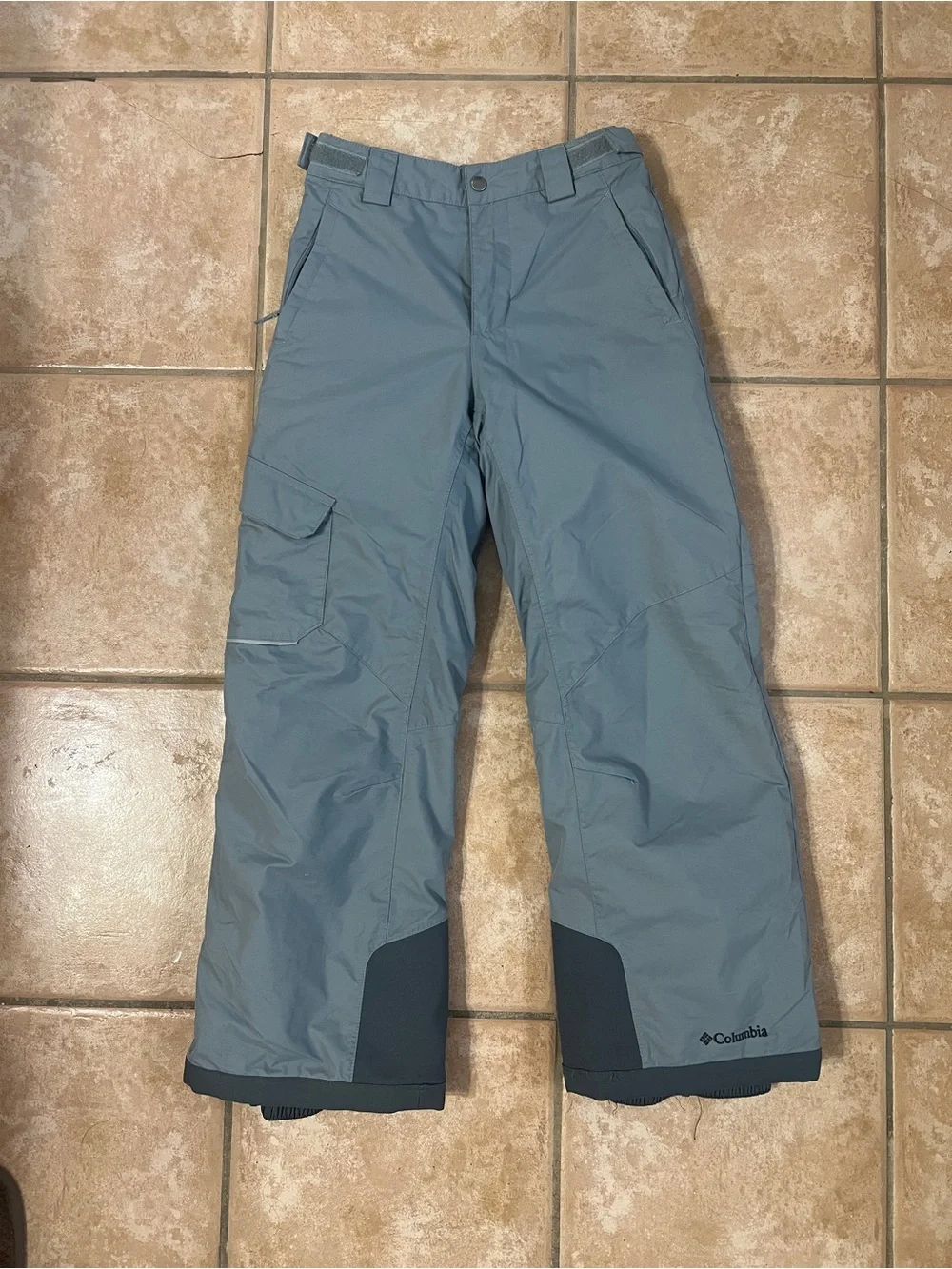 Columbia Bugaboo Omni Tech Kids M 10/12 Ski Snow Pants Waterprooof grey